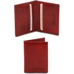Tuscany Leather Elegante Porta Tarjetas en Piel Rojo