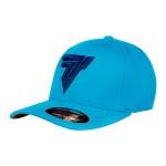 Gorras estampadas azules de poliester tallas grandes con logo Trec Nutrition talla XXL 