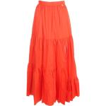 Faldas rojas de algodón de cintura alta rebajadas de verano bohemias Twinset talla S para mujer 