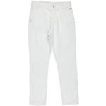 Pantalones blancos de algodón de pana infantiles rebajados con logo Twinset 10 años para niña 