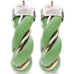 Pendientes verdes de plata de ley de aro Bottega Veneta Talla Única para mujer 