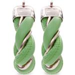 Pendientes clips verdes de plata de ley Bottega Veneta Talla Única para mujer 