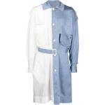 Abrigos clásicos azules celeste de poliester rebajados manga larga cortavientos con cinturón talla M para mujer 