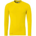 Camisetas interiores amarillas de spandex rebajadas manga larga Uhlsport para hombre 
