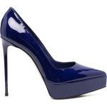 Zapatos azules de goma con plataforma con tacón más de 9cm LE SILLA talla 42 para mujer 