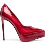 Zapatos rojos de charol con plataforma con logo LE SILLA talla 41,5 para mujer 