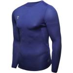 Camisetas interiores deportivas azules de poliester rebajadas con cuello redondo con logo Umbro talla S para hombre 
