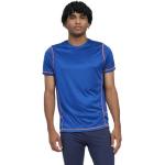 Camisetas deportivas azules de poliester manga corta con logo Umbro talla L para hombre 