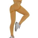 Leggings deportivos amarillos transpirables talla L para mujer 