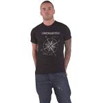 Uncharted Compass Sign Hombre Camiseta Negro L 100% algodón Regular