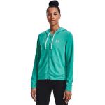 Under Armour Rival Terry Full Zip Sweatshirt Azul L Mujer