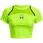 Camisetas deportivas verdes de nailon rebajadas transpirables Under Armour Surge para mujer 