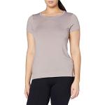 Camisetas deportivas grises de poliester manga corta transpirables Under Armour Heatgear talla M para mujer 