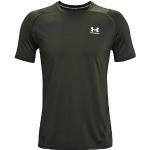 Camisetas deportivas verdes de poliester manga corta Under Armour talla XS para hombre 