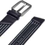 Cinturones elásticos negros de poliester trenzados Under Armour talla L para hombre 