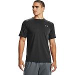Camisetas deportivas grises de poliester rebajadas manga corta transpirables Under Armour talla XL para hombre 