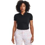 Camisetas deportivas negras de poliester rebajadas transpirables Under Armour Zinger talla XS para mujer 