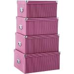 Cajas rosas de cartón de almacenamiento Unimasa 
