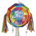Unique Party- Feliz Piñata de cumpleaños brillante para tirar (11357)
