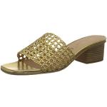 Sandalias doradas con plataforma Unisa talla 39 para mujer 