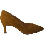 Zapatos marrones de goma de tacón con tacón de aguja Unisa talla 38 para mujer 