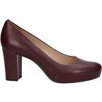 Zapatos marrones de goma de tacón rebajados formales Unisa talla 36 para mujer 