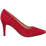 Zapatos rojos de ante de tacón con tacón de aguja Unisa talla 38 para mujer 
