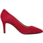 Zapatos rojos de ante de tacón con tacón de aguja Unisa talla 37 para mujer 