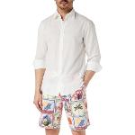 Camisas blancas de algodón de manga larga manga larga United Colors of Benetton talla M para hombre 