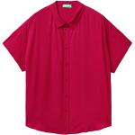 Camisas rojas de viscosa de manga corta manga corta United Colors of Benetton talla S para mujer 
