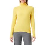 Cárdigans amarillos de lana manga larga con cuello alto United Colors of Benetton talla M para mujer 