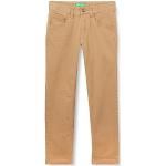 Pantalones ajustados infantiles de algodón rebajados con logo United Colors of Benetton 6 años 