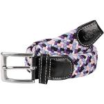 Cinturones lila de sintético con hebilla  largo 100 trenzados con trenzado talla L para mujer 