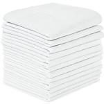 Pañuelos blancos de algodón de bolsillo  formales con rayas grandes para hombre 