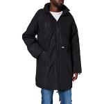 Abrigos negros de poliester con capucha  rebajados impermeables Clásico Urban Classics talla L para hombre 