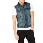 URBAN CLASSICS Chaleco de Jeans para Hombre, Regular Fit, Chaqueta Vaquera en Estilo Vintage, Denim Vest de Color: light blu, Talla: M