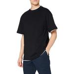 Camisetas deportivas negras de algodón tallas grandes manga corta con cuello redondo transpirables Clásico Urban Classics talla 6XL para hombre 