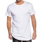 Camisetas deportivas blancas de algodón rebajadas manga corta con cuello redondo Clásico Urban Classics talla S para hombre 
