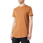 Camisetas marrones de algodón de cuello redondo rebajadas tallas grandes con cuello redondo Clásico con logo Urban Classics talla XXL para hombre 