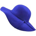 Sombreros Bombín azules de lana de invierno vintage Talla Única para mujer 