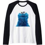 US Sesame Street Cookie Monster Photo Head 01 Camiseta Manga Raglan