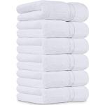 Juegos de toallas blancos de algodón rebajados en pack de 6 piezas 