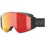 uvex g.gl 3000 TO, gafas de esquí unisex, con lente intercambiable, campo visual ampliado antivaho, black matt/red-lasergold lite, one size