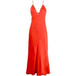 Vestidos largos rojos de viscosa rebajados maxi con escote V STELLA McCARTNEY con lazo talla XL para mujer 