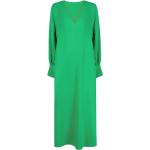 Vestidos ajustados verdes de seda rebajados maxi con escote V Valentino Garavani talla L para mujer 