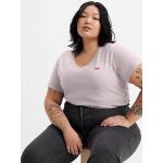 Camisetas rosas de algodón de cuello pico rebajadas LEVI´S grandes para mujer 