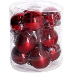 Bolas rojas de plástico de Navidad 