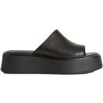 Sandalias negras de cuero de cuña rebajadas de punta abierta informales Vagabond talla 36 para mujer 