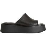 Sandalias negras de cuero de cuña rebajadas de punta abierta informales Vagabond talla 41 para mujer 