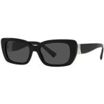 Gafas negras de plástico de sol rebajadas con logo Valentino Garavani talla 6XL para mujer 